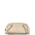 CHANEL Luxe Ligne Bowler Bag Leather Medium