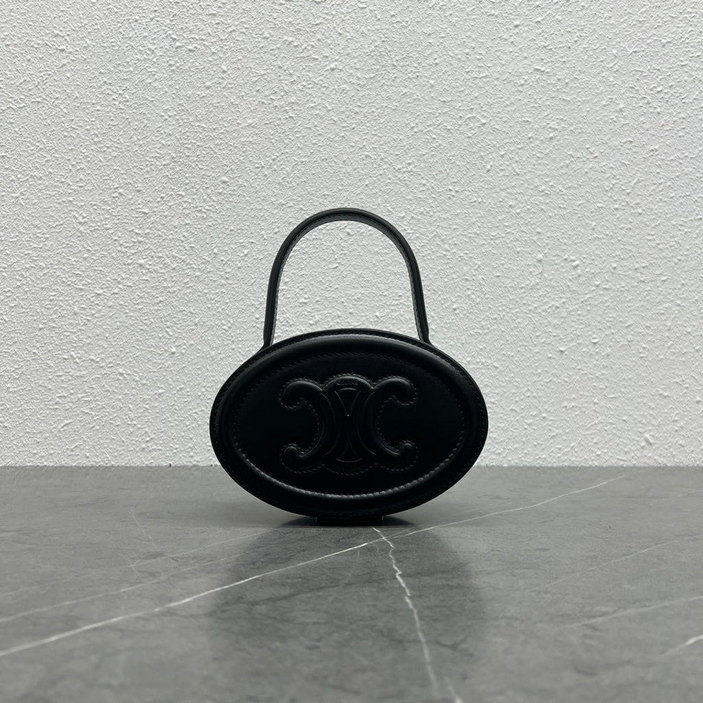 GLAMI Oval MinauGLAMIere Cuir Triomphe Black For Women 6in/11.5cmÃƒâ€šÃ‚Â 