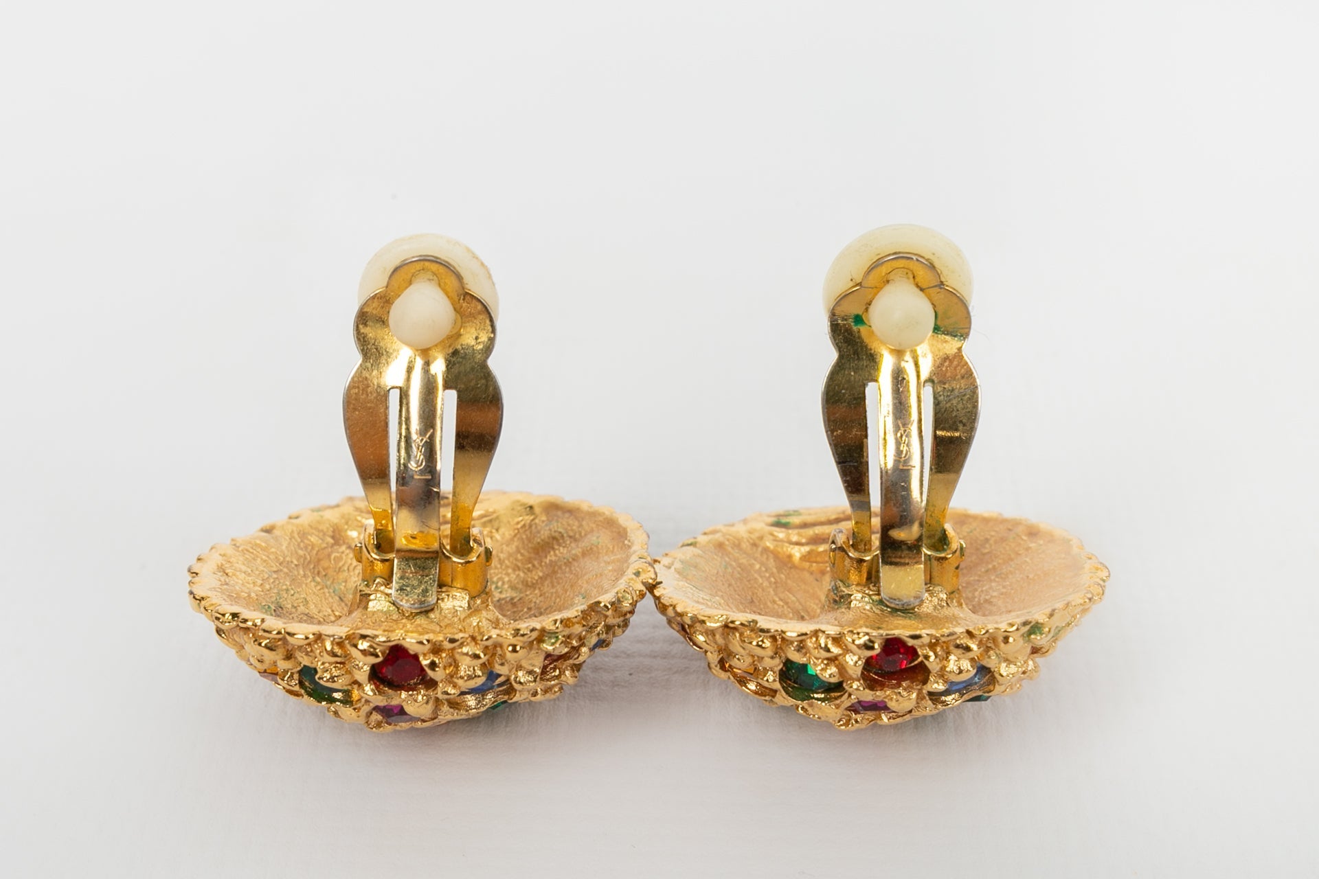 Boucles d'oreilles strassÃƒÆ’Ã‚Â©es Yves Saint Laurent