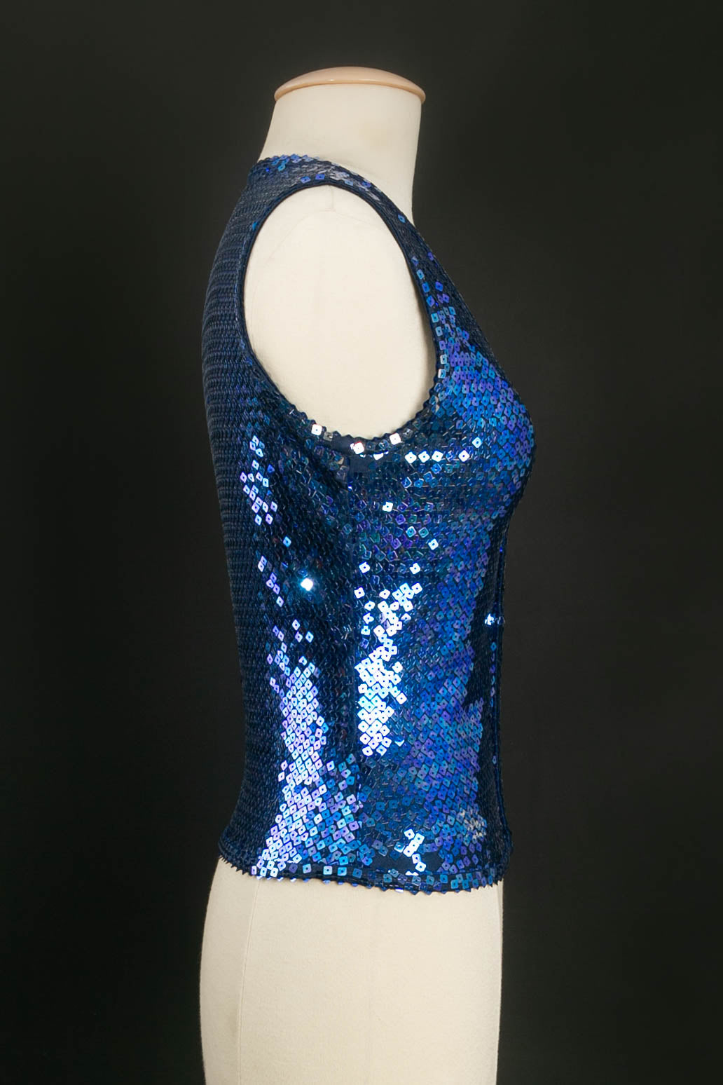 Gilet bleu ÃƒÆ’Ã‚Â  sequins Chantal Thomass