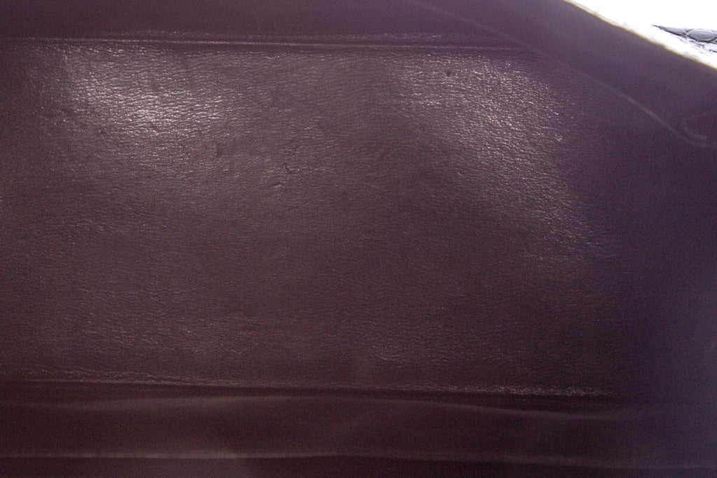 HermÃƒÆ’Ã‚Â¨s Black Croc Kelly 35 GHW  Handbag