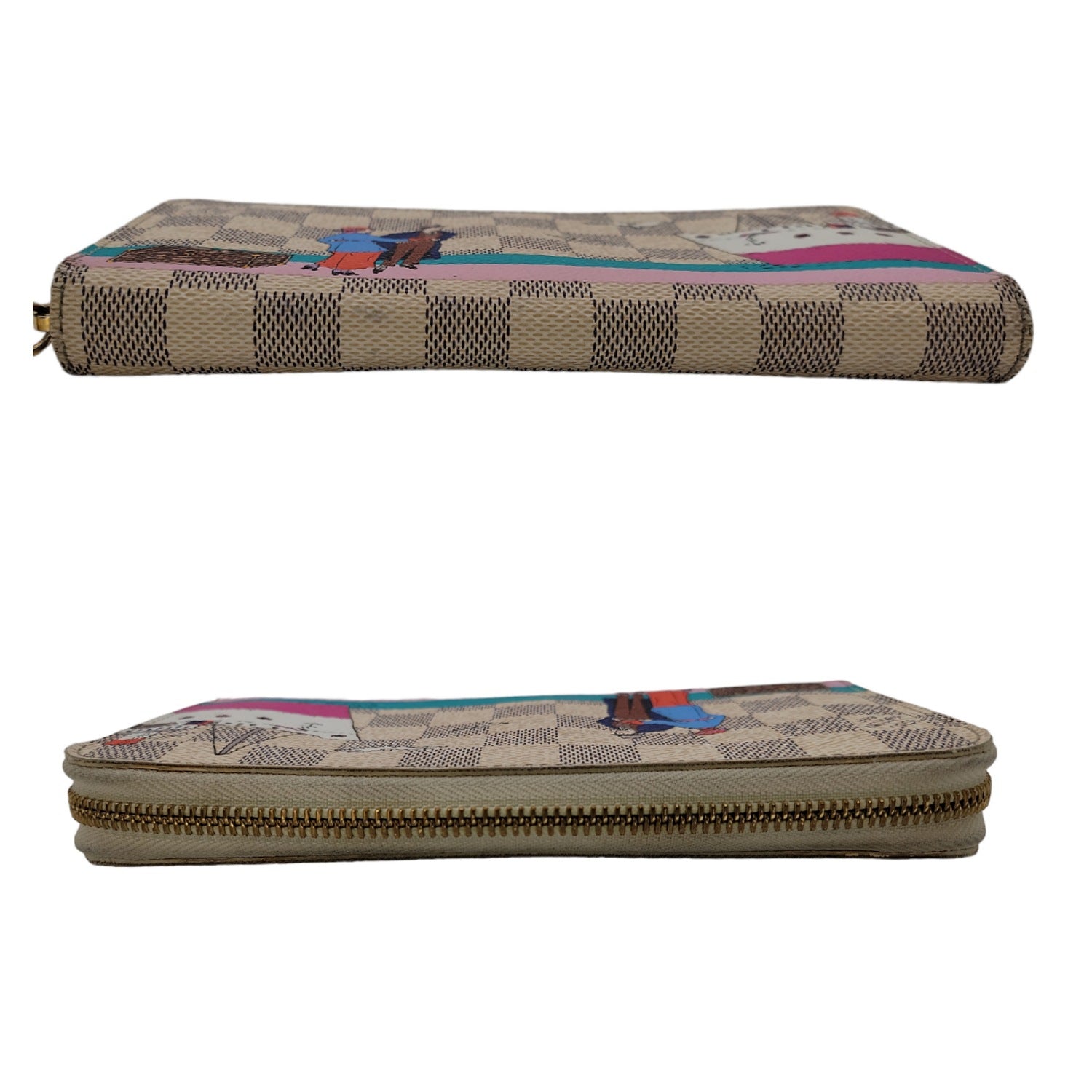 Louis Vuitton 2016 Transatlantic Cruises Print Zippy Wallet