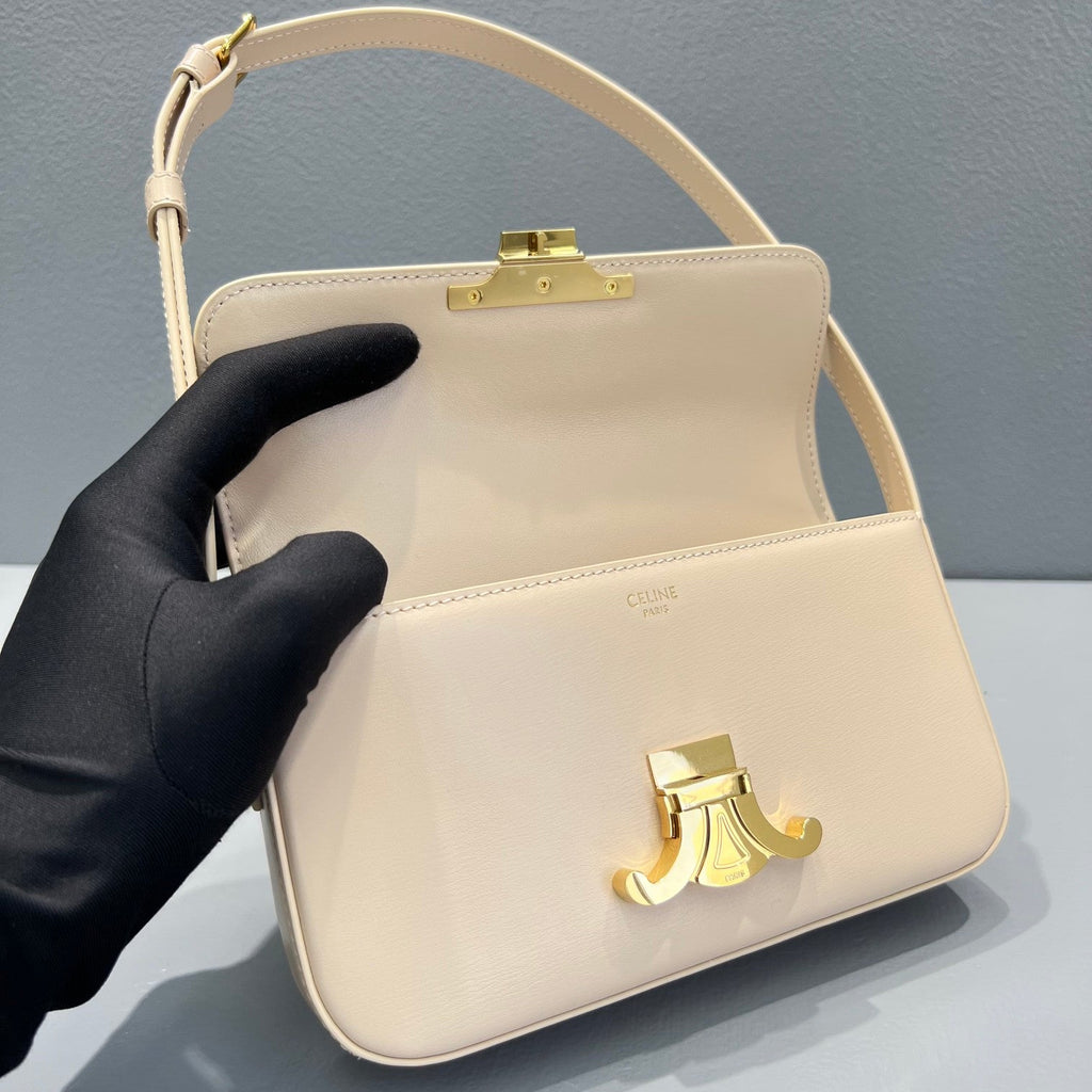 GLAMI Triomphe Shoulder Bag Beige For Women 8in/20.5cm