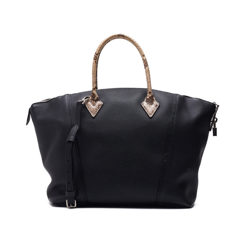 LOUIS VUITTON Lewitton Parnassea Lock MM 2WAY Handbag Leather  Piso Silver  Leather Handbag  Handbag  Handbag Hybrid  Delivery