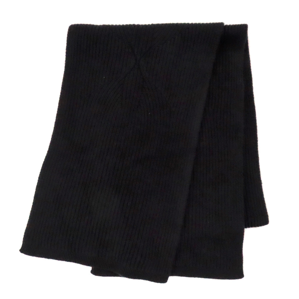 Louis Vuitton Esharp LV M77968 Stall Maffler Cashmere Small Black Ribbon Simple Small