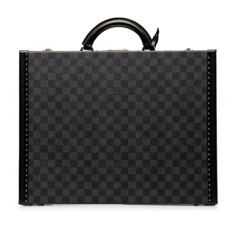 Louis Vuitton Damier Graphite President Handbag Case N48190 Noneir Black PVC Leather  Louis Vuitton