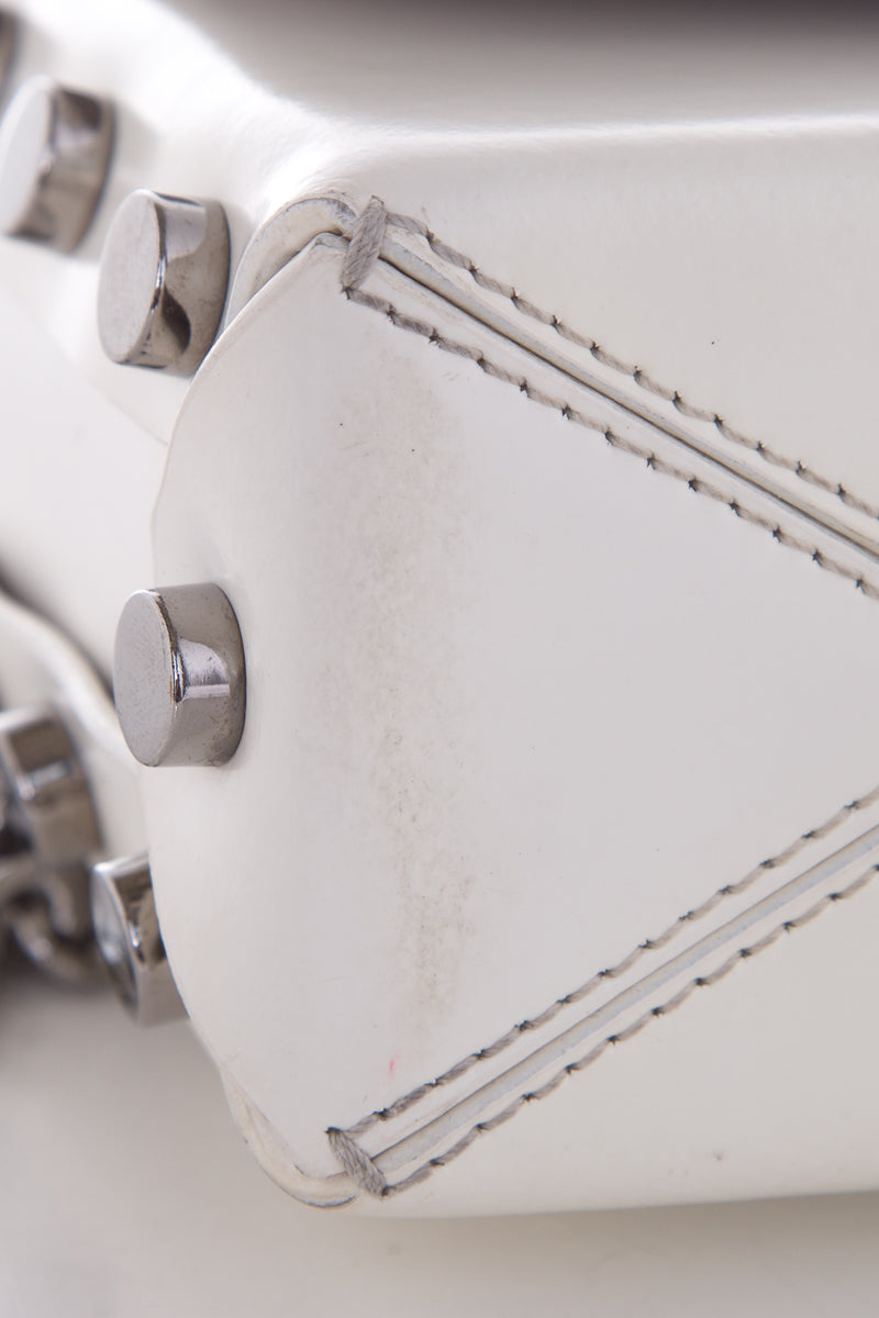 Jimmy Choo White Varenne Quad Cross-Body