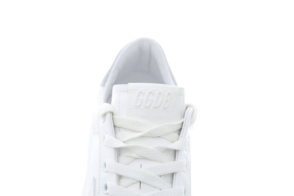 Golden Goose White & Silver Pure Star Sneakers SZ 37