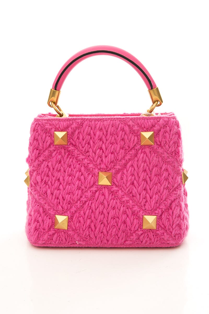 Valentino Pink Roman Stud Handbag NWT