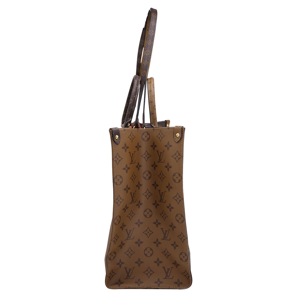 Louis Vuitton Giant Reverse Monogram OTG MM Totebag in Brown Coated Canvas