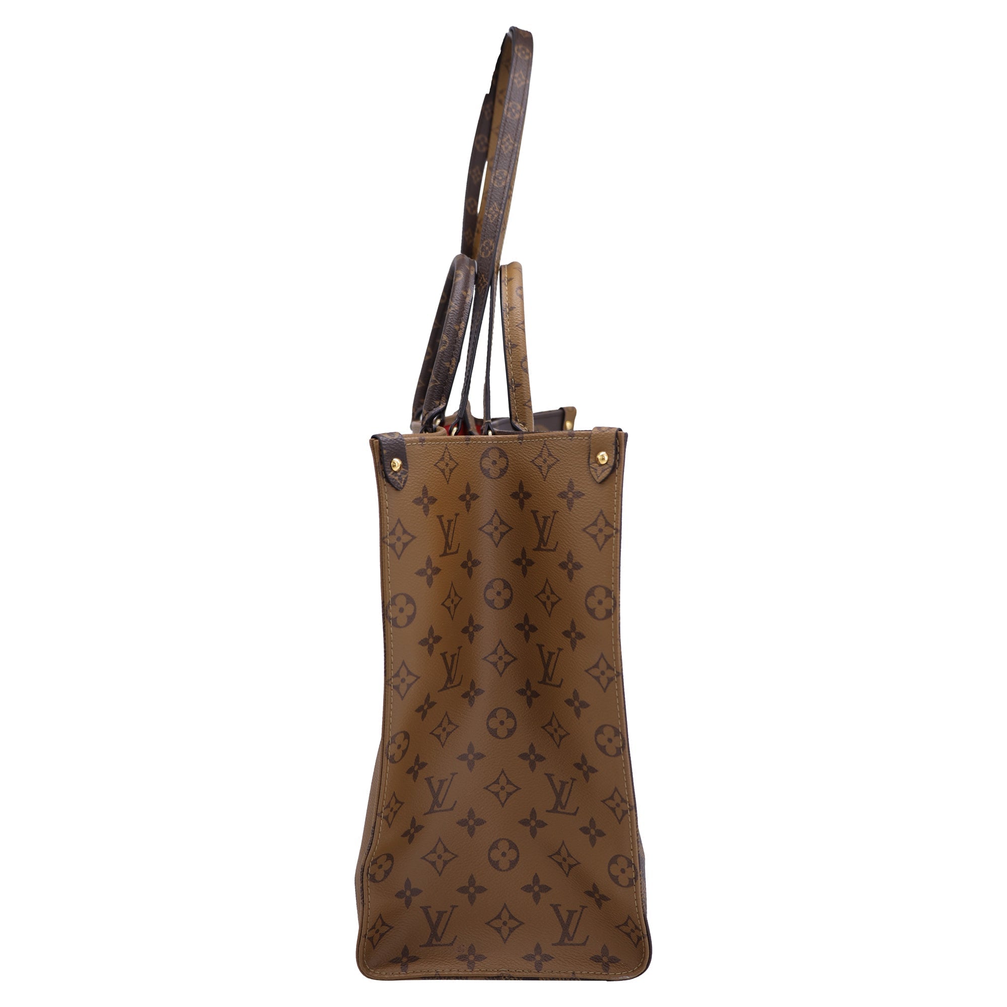 Louis Vuitton Giant Reverse Monogram OTG MM Totebag in Brown Coated Canvas