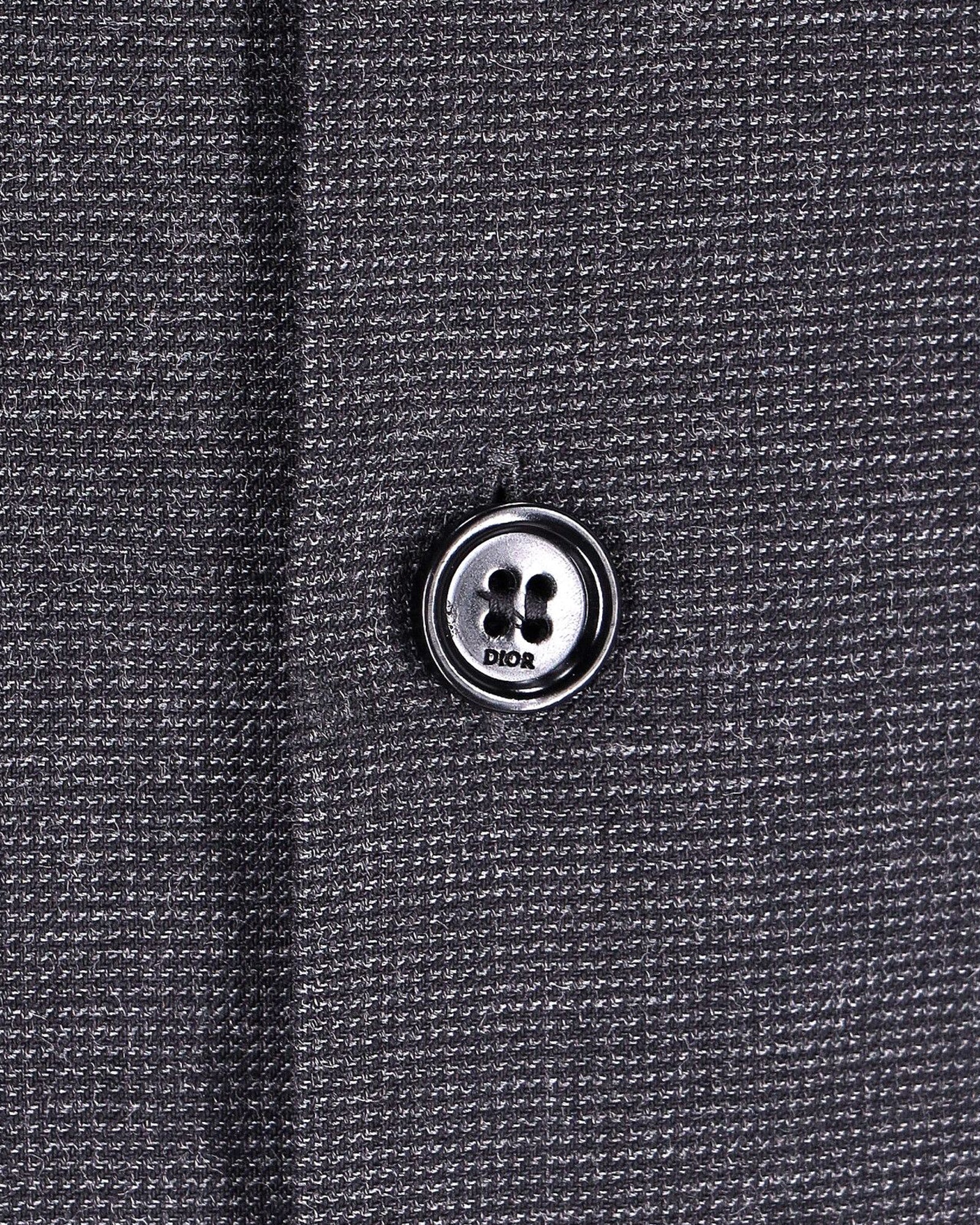 Dior Button Down Shirt in Dark Grey Laine