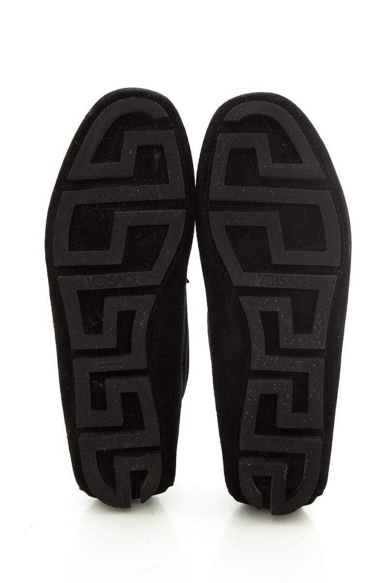 Versace "La Medusa" Black Moccasins SZ 10