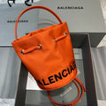 Balen Le Cagole MeGLAMIum Bucket Bag In Orange, For Women,  Bags 11.8in/30cm