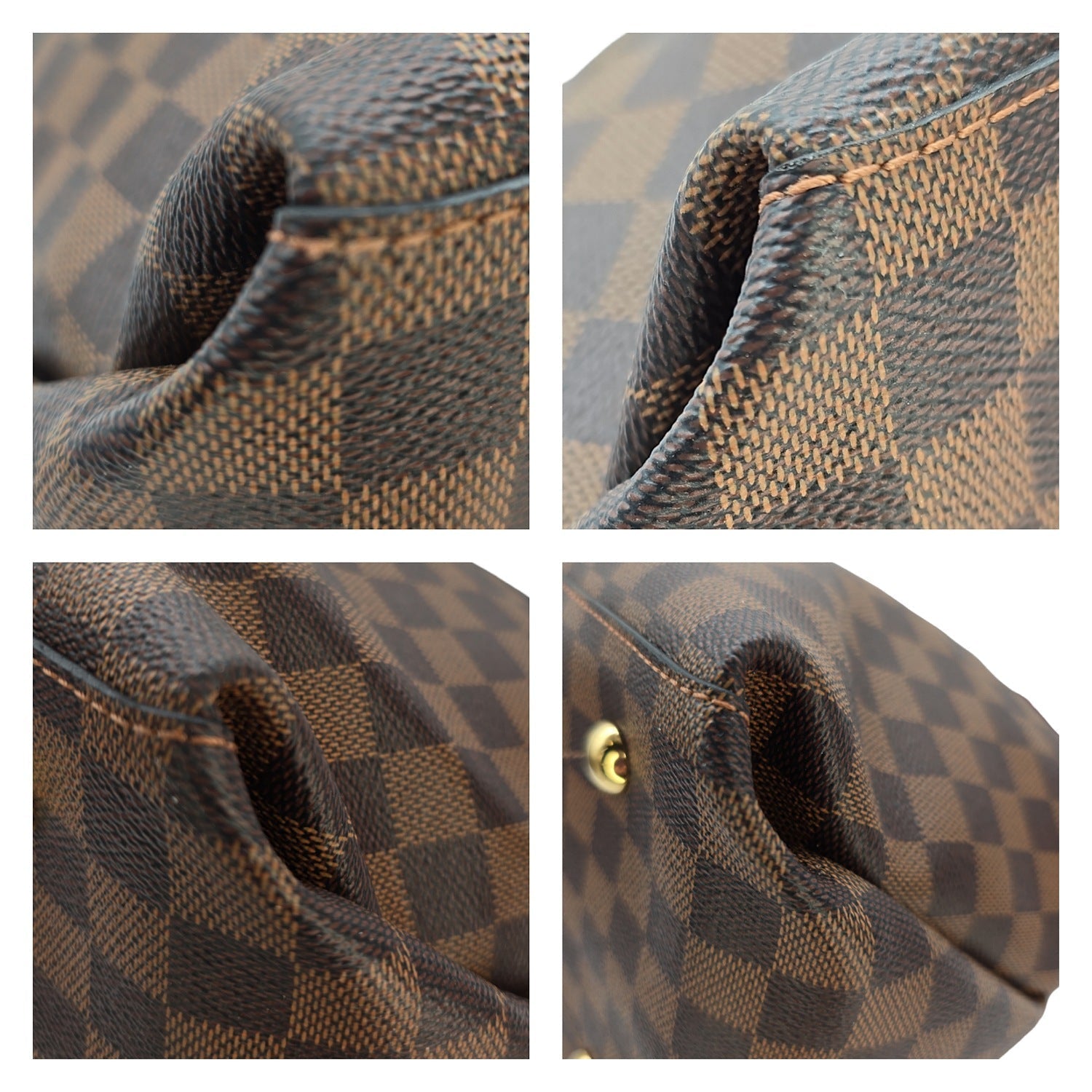 Louis Vuitton Damier Ebene Black Calfskin Maida Hobo