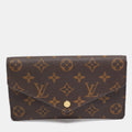 Louis Vuitton Monogram Canvas Sarah Wallet..