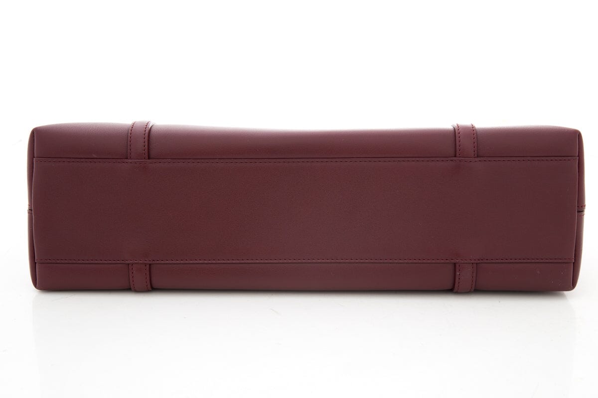 Cartier Maroon Cabochon Leather Handbag