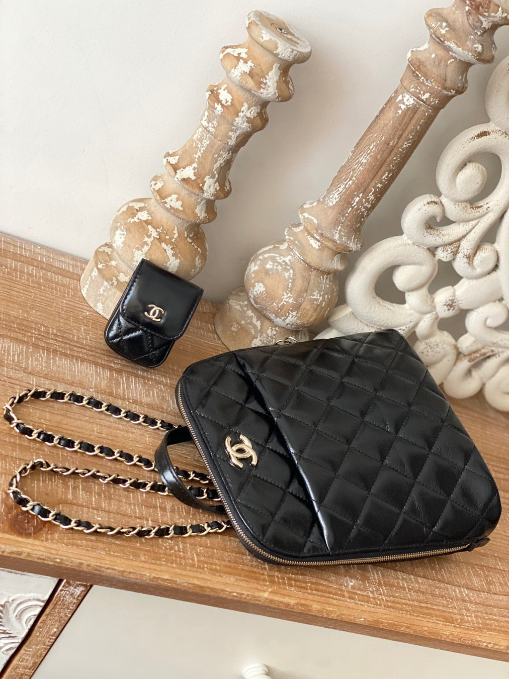 CHLRucksack Backpack Black Bag For Women 21cm/8in