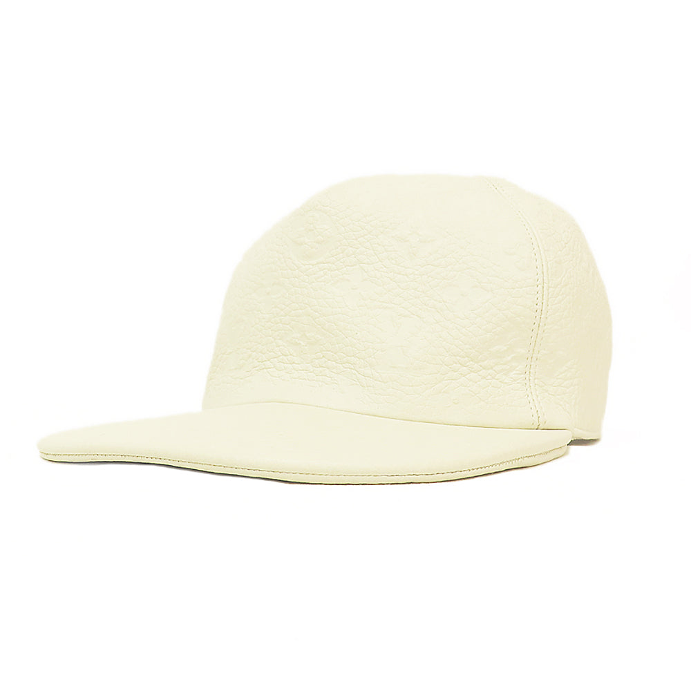 Louis Vuitton Monogram Emplant Casket  1.0 MP2321 White Hat Small Apparels Other