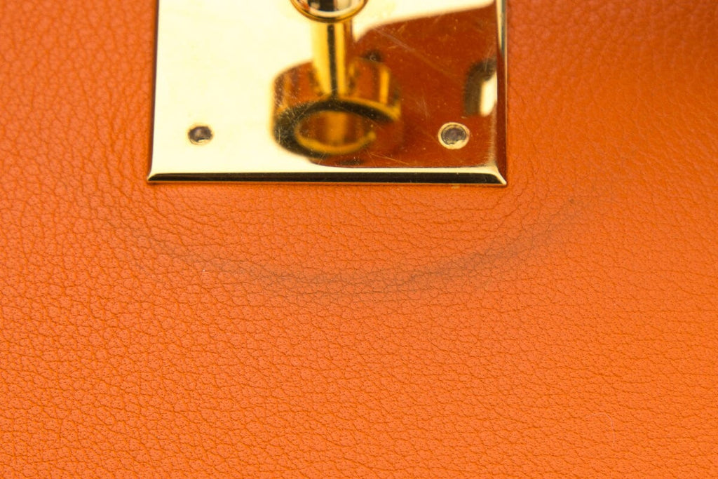 HermÃƒÆ’Ã‚Â¨s 2018 Orange Swift Leather Birkin 35CM Handbag