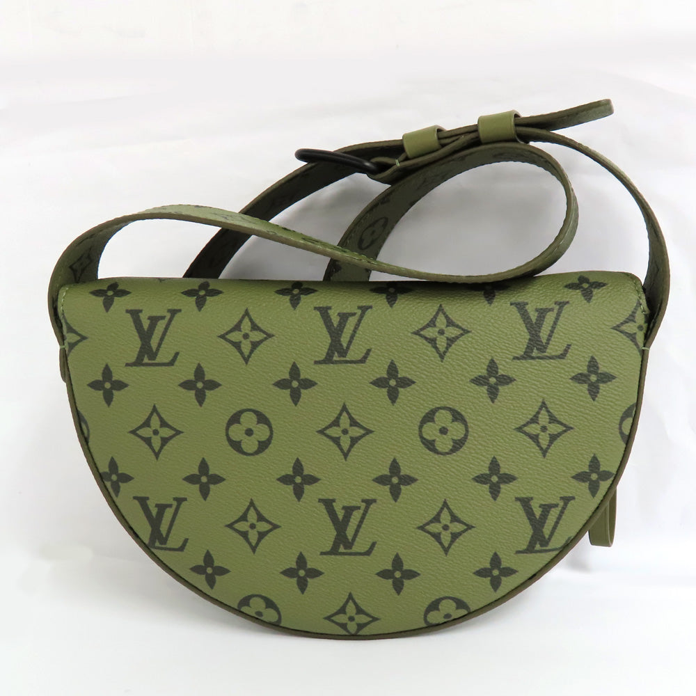 Louis Vuitton LV Moon Crossbody M23838 Monogram Shoulder Bag Curved Curved Red Leather  Unisex
