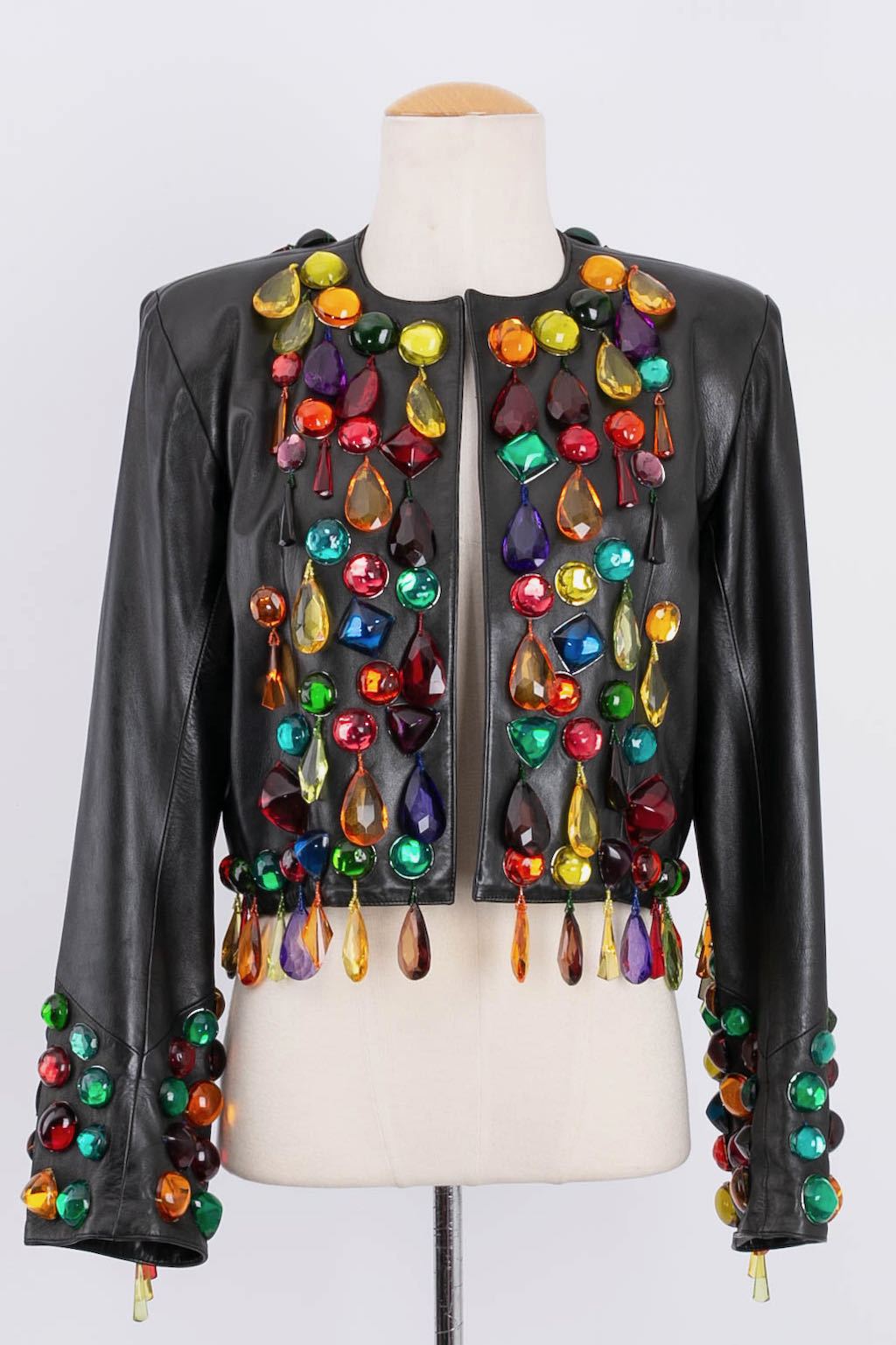 Tailleur en cuir Yves Saint Laurent