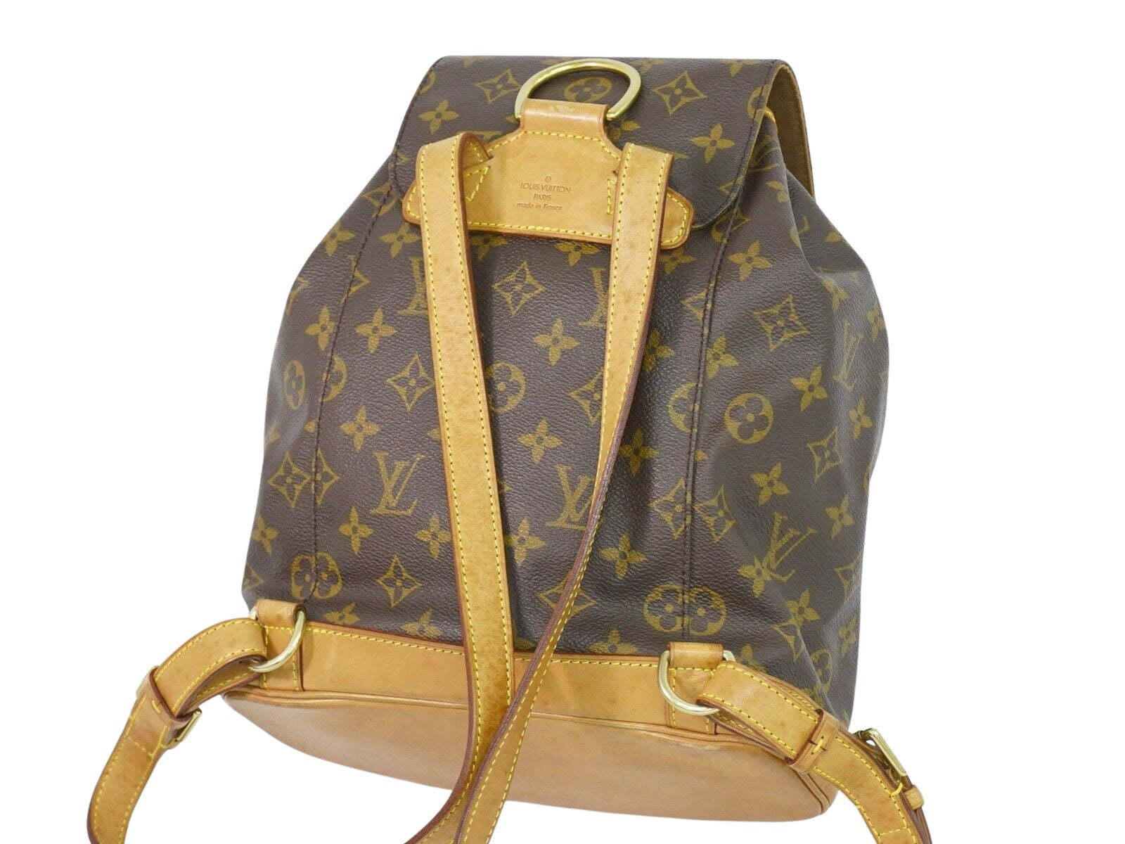 Louis Vuitton Montsouris Mm  Canvas Backpack Bag ()