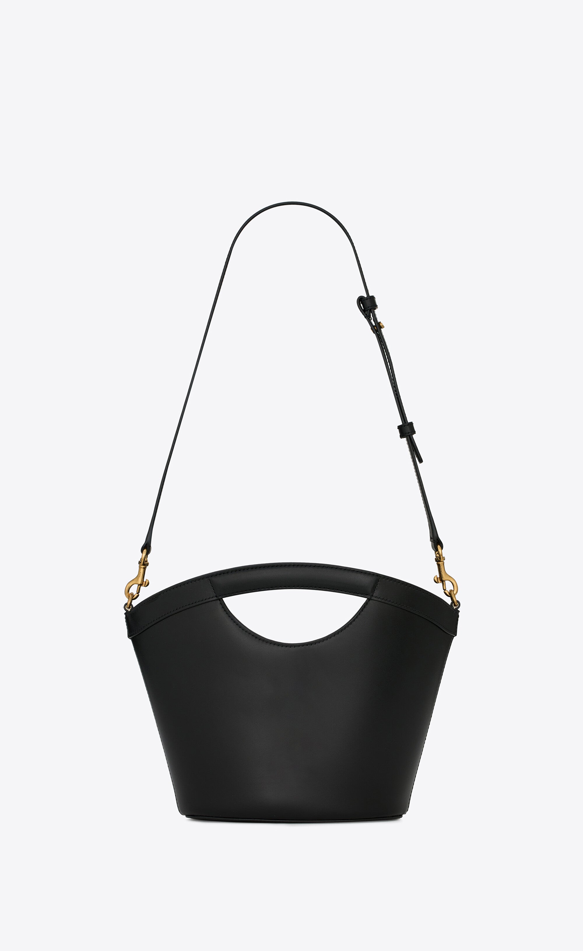 Saint Laurent Women Mini Leather Shopping Bag