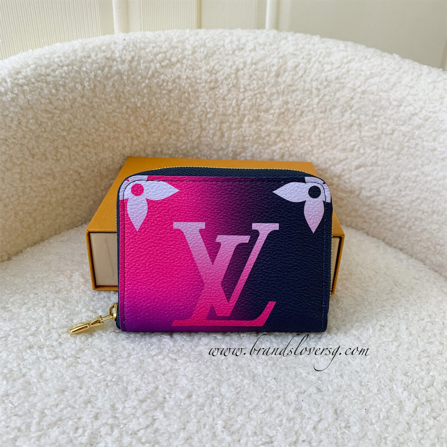LV Zippy Coin Purse in Midnight / Fuchsia Monogram Canvas and GHW
