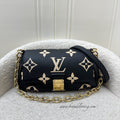LV Favorite Bag in Bicolor Black and Creme Giant Monogram Empreinte Leather and GHW