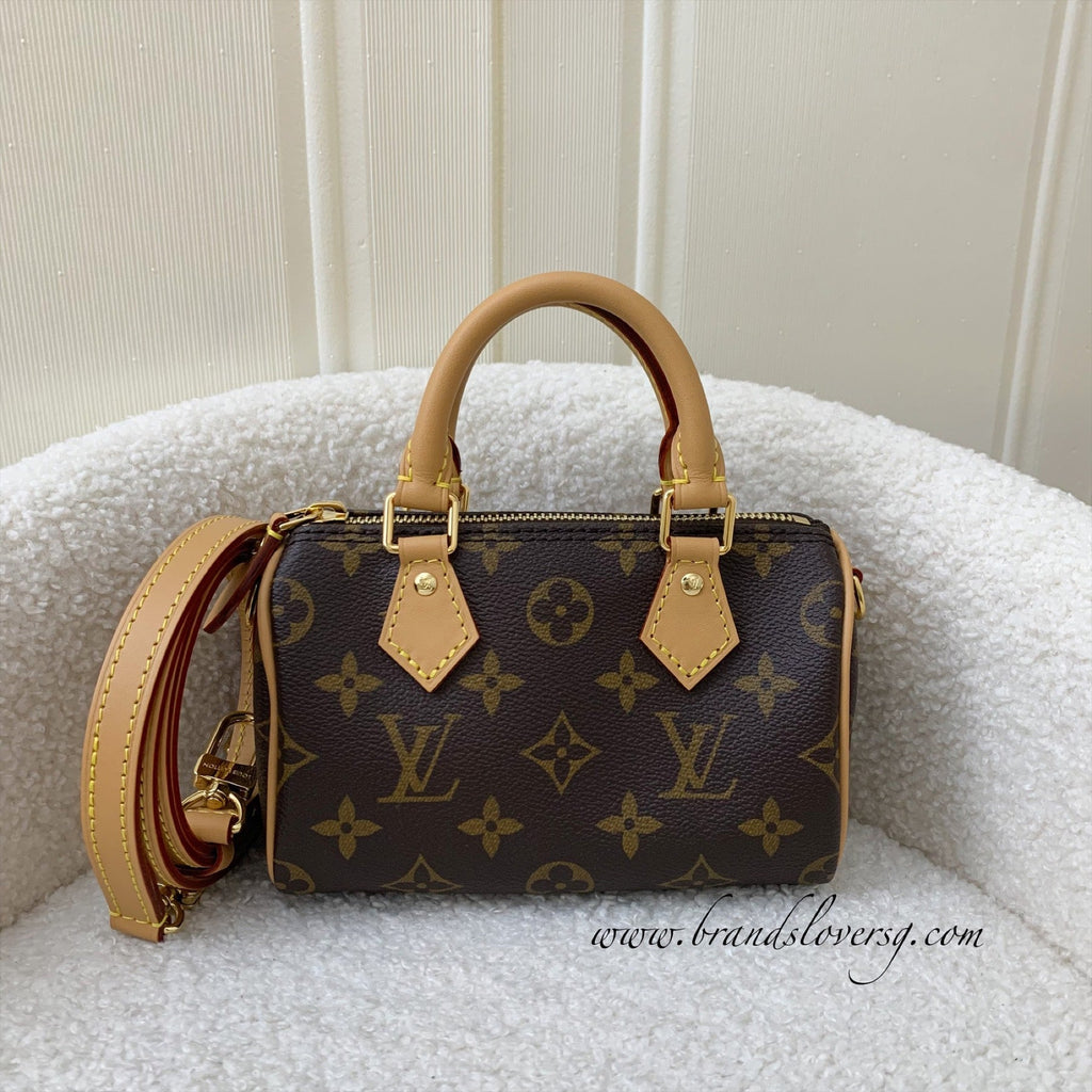 LV Nano Speedy in Monogram Canvas GHW
