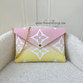 LV Large Kirigami Pochette in Pink / Yellow By the Pool Canvas and GHW
