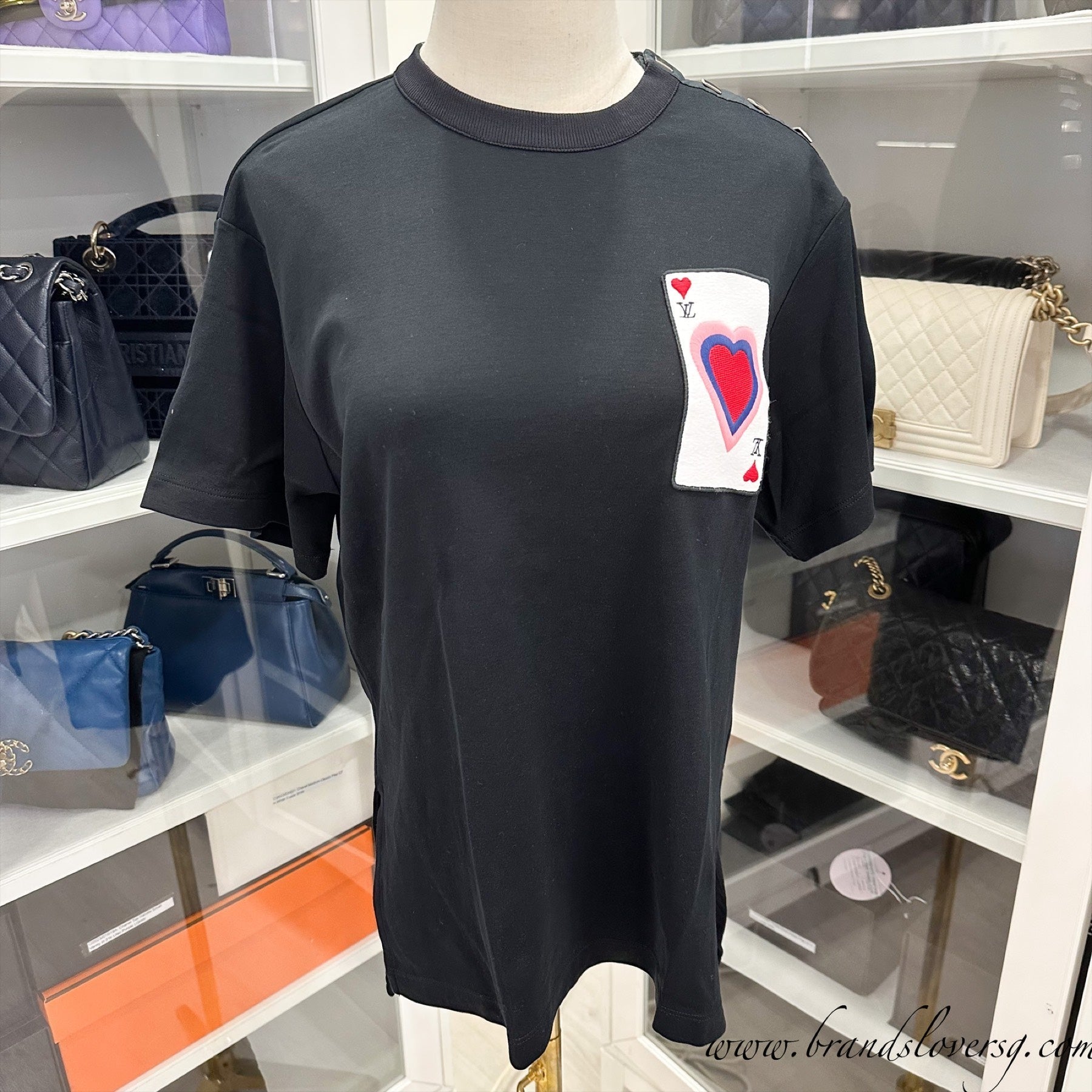 LV Game On T-shirt in Black Size XS