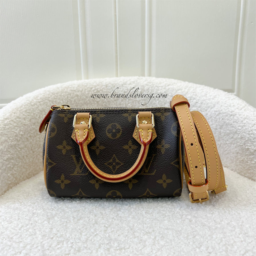 LV Nano Speedy in Monogram Canvas GHW