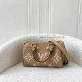 LV Nano Speedy in Arizona Beige / Crème Beige Monogram Empreinte Leather