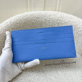 LV Felicie Pochette Card Holder in Blue Leather