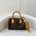 LV Nano Speedy in Monogram Canvas GHW