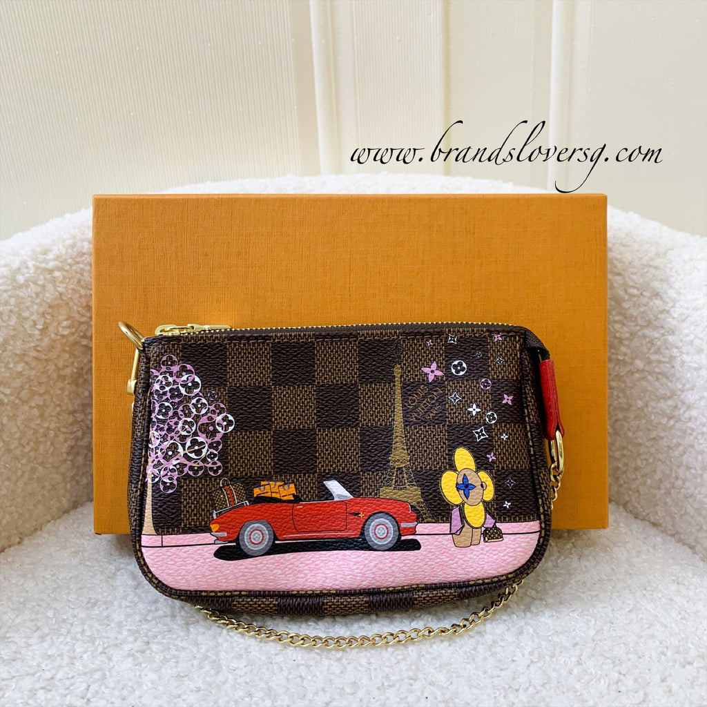 LV Mini Pochette Accessoires in Christmas 2019 Animation (Paris) Monogram Canvas