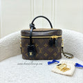LV Vanity PM in Monogram Canvas and Black Trim