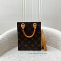 LV Petit Sac Plat in Monogram Leather GHW