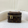 LV Nano Nice in Monogram Canvas GHW