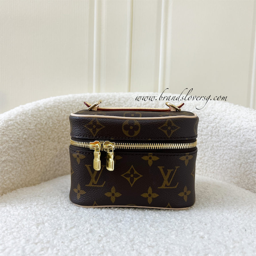LV Nano Nice in Monogram Canvas GHW