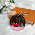 LV Round Bag Charm in Monogram Canvas GHW (Vivienne in Paris)