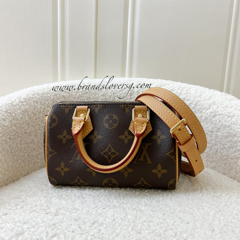 LV Nano Speedy in Monogram Canvas GHW