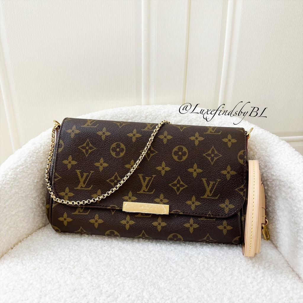 LV Favorite Pochette MM in Monogram Canvas GHW
