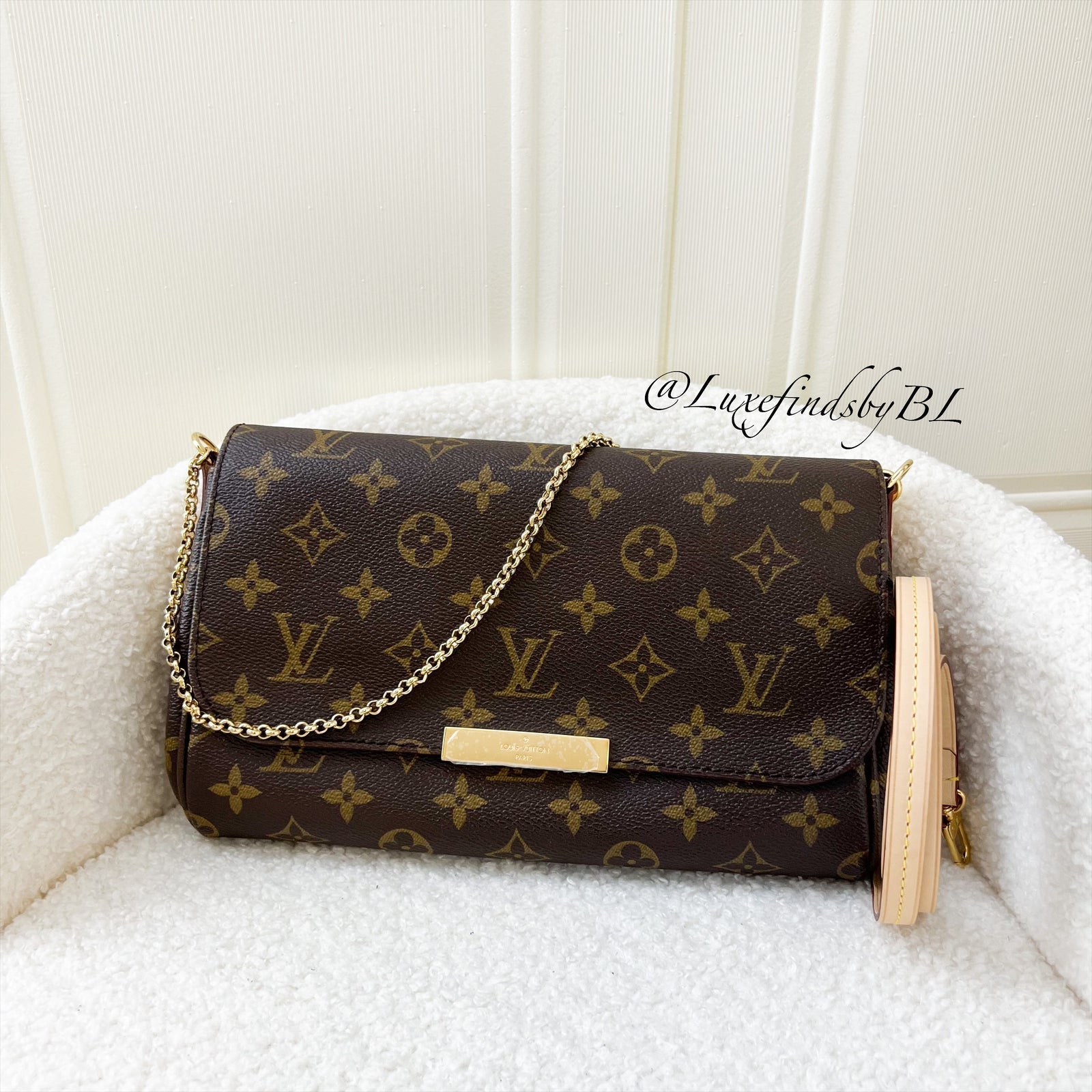 LV Favorite Pochette MM in Monogram Canvas GHW