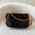 LV Mini Pochette Accessoires in Amarante Maroon Vernis Leather GHW