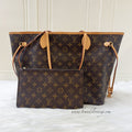 LV Neverfull MM in Monogram Canvas GHW