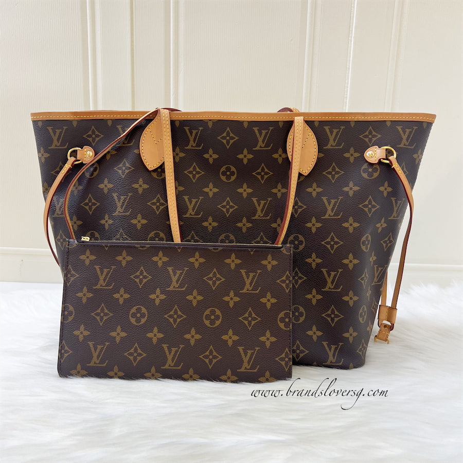 LV Neverfull MM in Monogram Canvas GHW