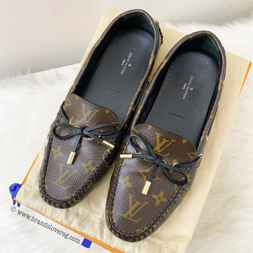 LV Gloria Flat Loafer in Monogram Canvas Sz 39